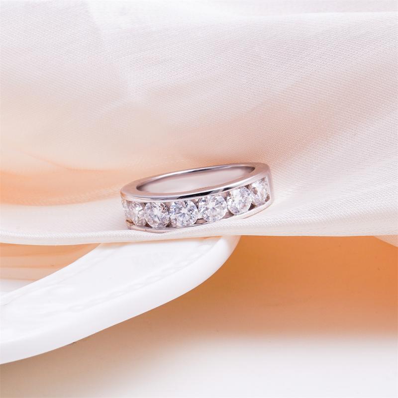 Eternity 2.1ct Moissanite Ring
