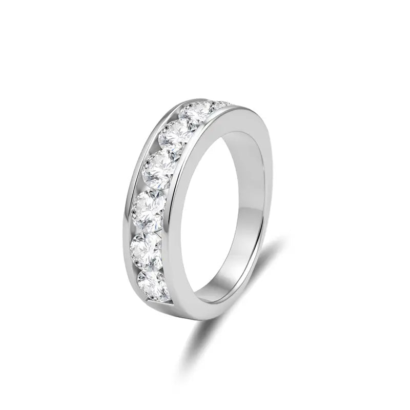 Eternity 2.1ct Moissanite Ring