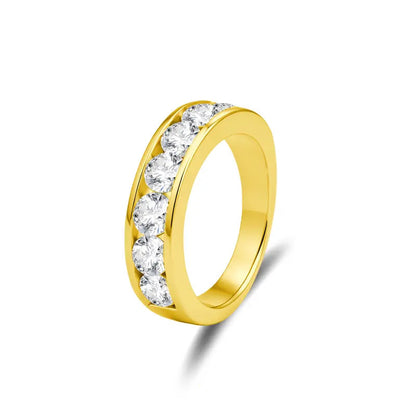 Eternity 2.1ct Moissanite Ring