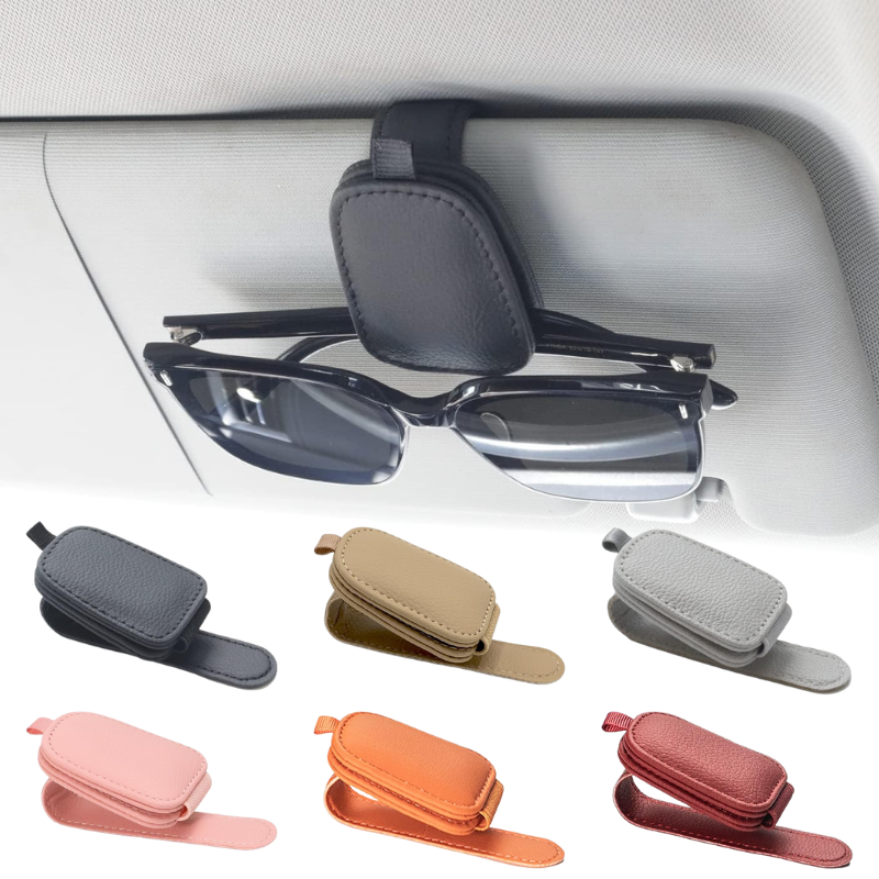 Leather Sunglasses Holder for Car (FREE)