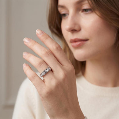 Eternity 2.1ct Moissanite Ring