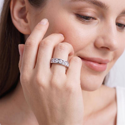 Eternity 2.1ct Moissanite Ring