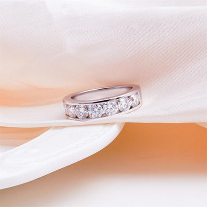 Eternity 2.1ct Moissanite Ring