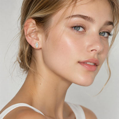 Marquise 2ct Moissanite Stud Earrings
