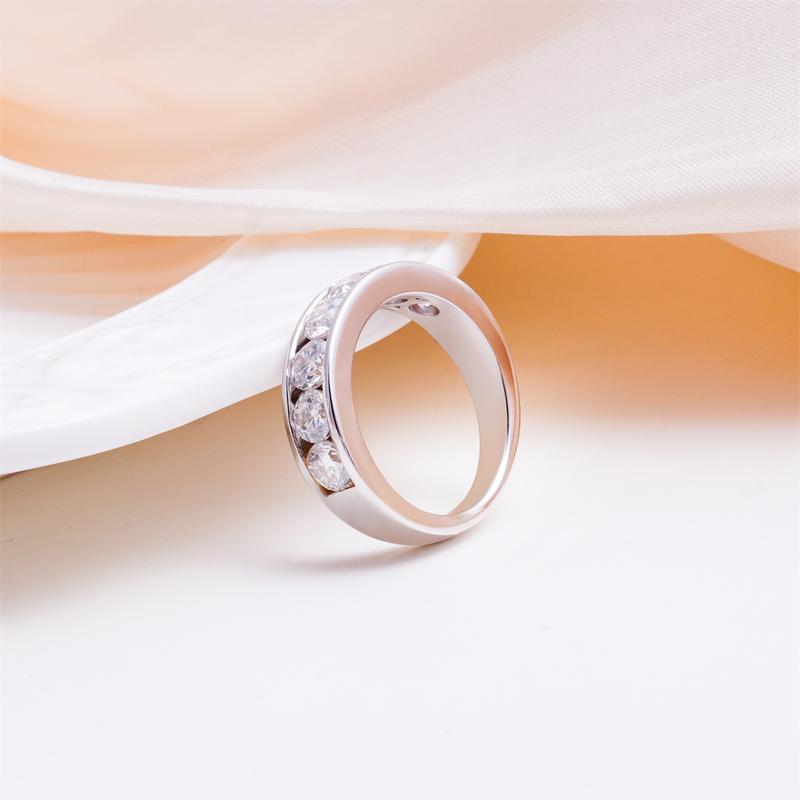 Eternity 2.1ct Moissanite Ring
